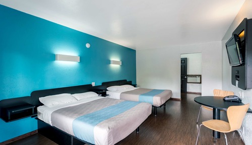 Standard Room, 2 Queen Beds, Non Smoking, Refrigerator & Microwave