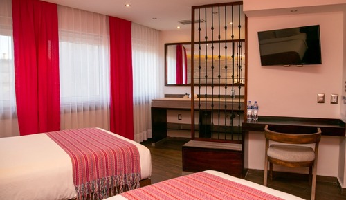 Standard Room, 2 Double Beds, City View