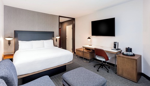 Room, 1 King Bed with Sofa bed (Mobility/Hearing Access, Roll-In Shwr)