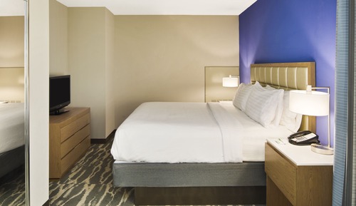 Suite, 1 King Bed, Roll-in Shower (Communications)