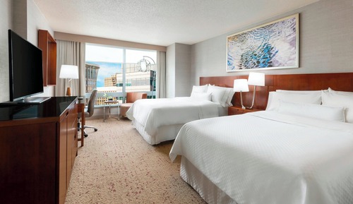 Room, 2 Double Beds, City View
