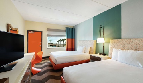 Premium Room, 2 Queen Beds, Balcony, Beach View