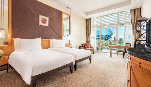 Grand Gulf View Room Twin - Free daily shuttle bus to Yas attractions, Yas Mall and Grand Mosque