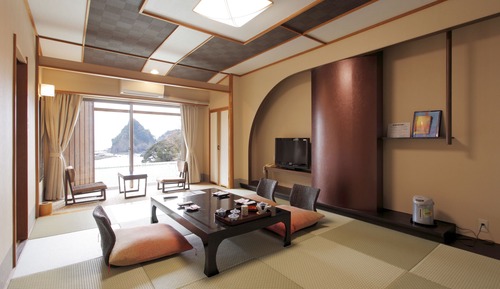Japanese 10 Tatami-mats with Private Open-air Bath, 4F Balcony, Half Board, Non-Smoking