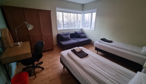 Economy Twin Room, Shared Bathroom (facing the road)