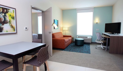 Suite, 1 King Bed, Accessible (Roll-In Shower, Mobility & Hearing)