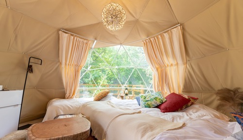 2. [Private Open-Air Bath] Dome Tent (2-4 Guests)