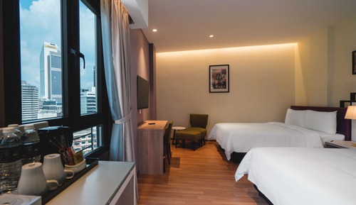 Family Room, 2 Queen Beds, City View