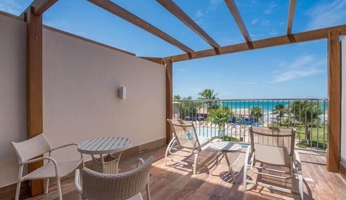 Superior Triple Room, Patio, Sea View