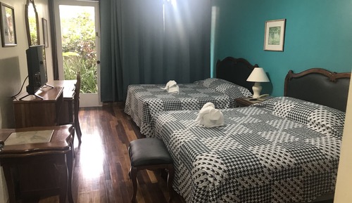 Superior Single Room, 2 Queen Beds, Patio, Garden View