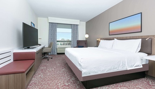 King Bed Room with Peloton