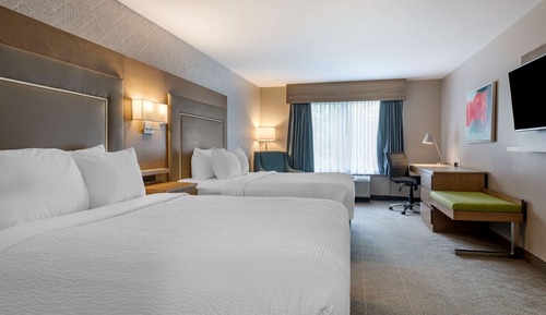 Standard Room, 2 Queen Beds, Non Smoking, Refrigerator (Shower Only)
