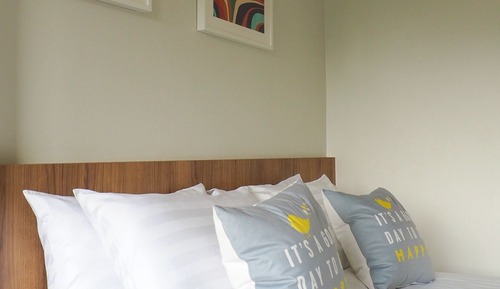 Standard Double Room, 1 Queen Bed, Terrace, City View