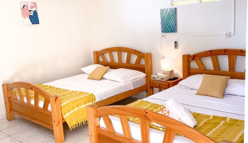 Family Studio, 2 Queen Beds, Non Smoking, Garden View