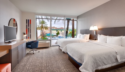 Deluxe Room, 2 Queen Beds, Non Smoking, Refrigerator & Microwave