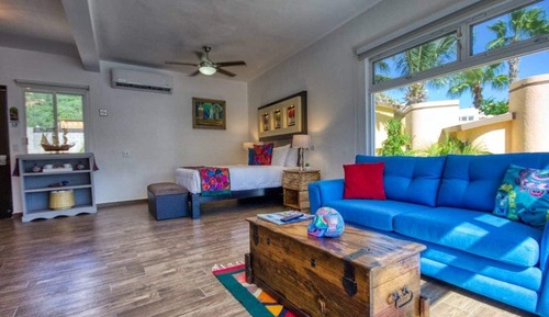 Deluxe Studio, 1 Queen Bed with Sofa bed, Microwave, City View