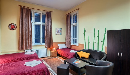Family Room, Shared Bathroom