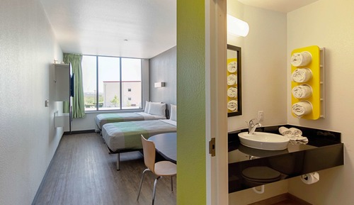 Standard Room, 2 Double Beds, Non Smoking, Refrigerator & Microwave