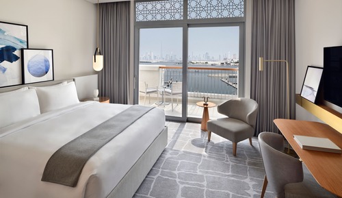Deluxe Room, 1 King Bed, Balcony, Marina View - Free Shuttle to Dubai Mall & La Mer Beach