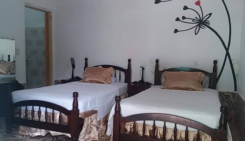 Standard Quadruple Room, 2 Queen Beds, Garden View
