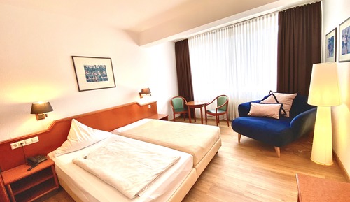 Double Room Single Use, Courtyard View