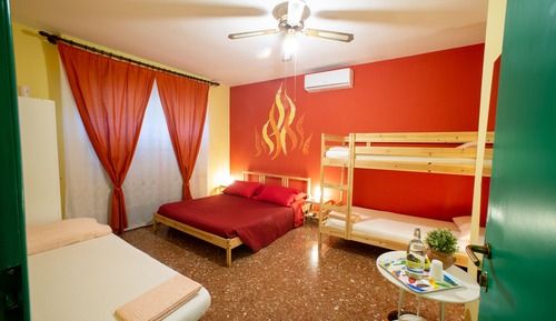 Family Room, Multiple Beds, Shared Bathroom (Fuoco)