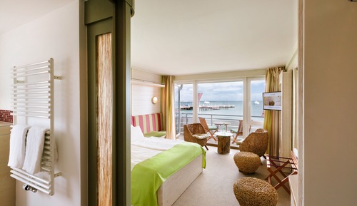 Comfort Doppelzimmer Meerblick und Terrasse/Balkon