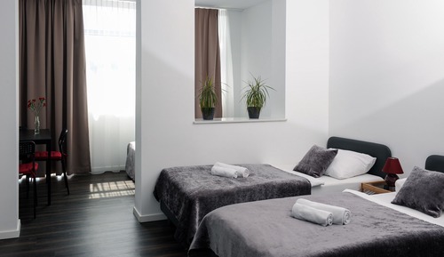 Comfort Studio Suite, 2 Twin Beds, Non Smoking, Kitchenette