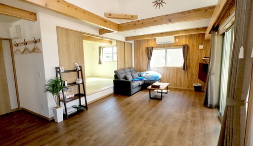 Extra Type of the 3rd Village (2Double beds, Japanese Futons are arranged for 3rd & more guests)