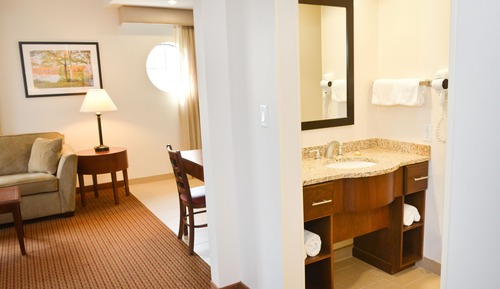 Suite, 1 Queen Bed Mobility and Hearing Accessible