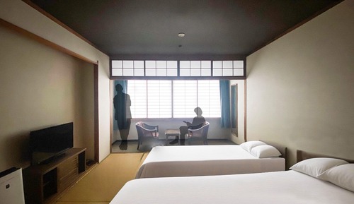 Bed in Japanese Style Room