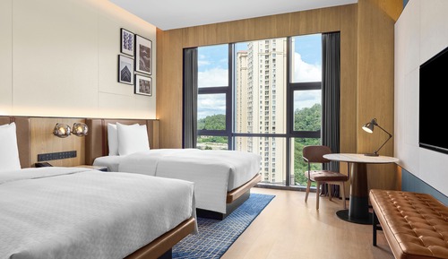 Classic Room, 2 Double Beds, City View