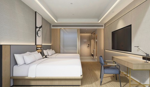 Room, 2 Double Beds, City View