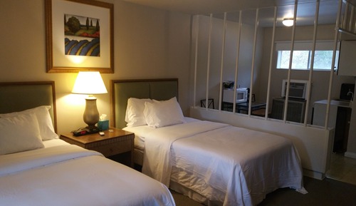 Basic Double Room, 2 Double Beds, Non Smoking, Refrigerator