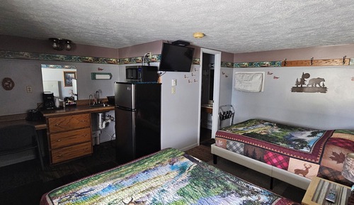 Standard Single Room, 2 Double Beds, Kitchenette, Ground Floor