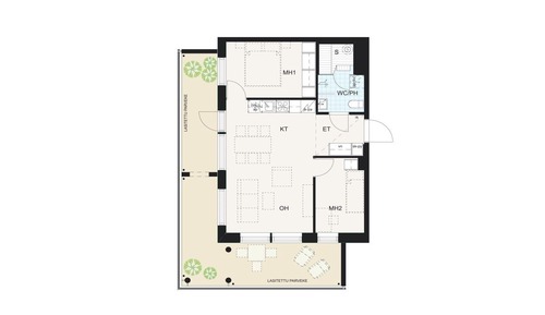 Apartment, Balcony, City View