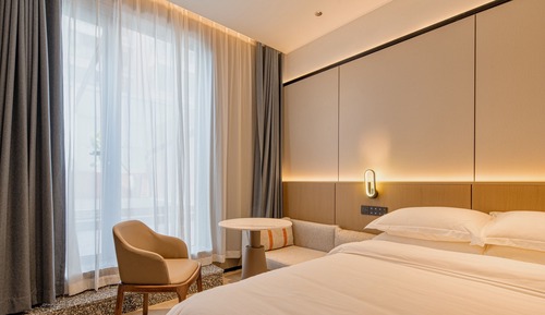 Family Twin Room with Courtyard View (1.2m & 1.8m Beds)