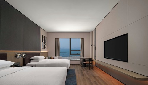 Premium Room, 2 Double Beds, Sea View