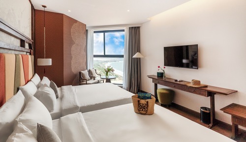 Quadruple Room, Non Smoking, Beach View