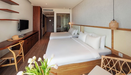 Quadruple Room, Beach View