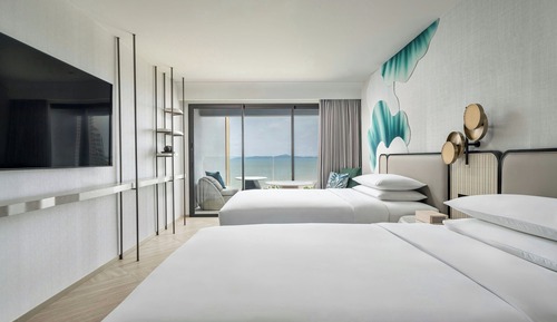 Premium Room, 2 Double Beds, Non Smoking, Sea View (Balcony)