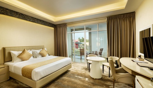 Deluxe Double or Twin Room, Balcony, Pool View