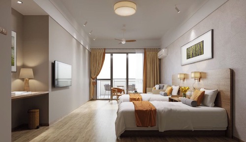 Basic Twin Room, City View