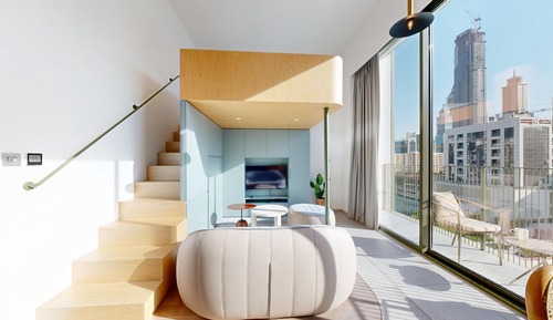 Deluxe Loft, 1 Bedroom, Private Bathroom, City View