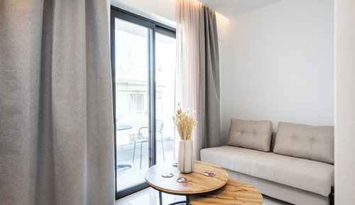 Junior Apartment, Balcony, Garden View