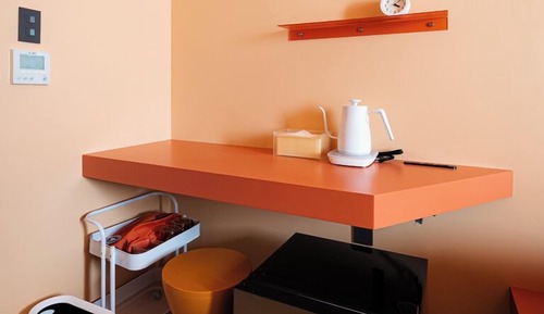 Orange with Shared Bathroom