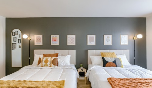 Single Room, 2 Queen Beds, Non Smoking, Microwave