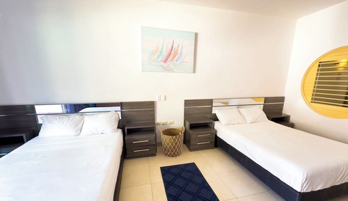 Family Quadruple Room, Balcony, Pool View