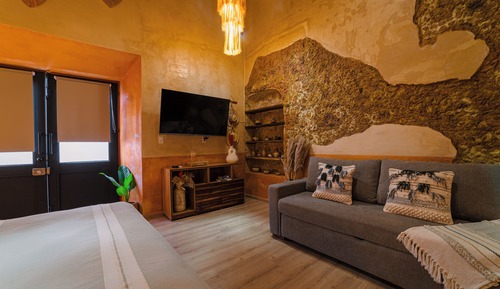 Double Room, 1 King Bed with Sofa bed, Private Bathroom