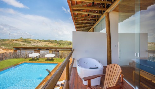 Deluxe Double Room, Balcony, Pool View